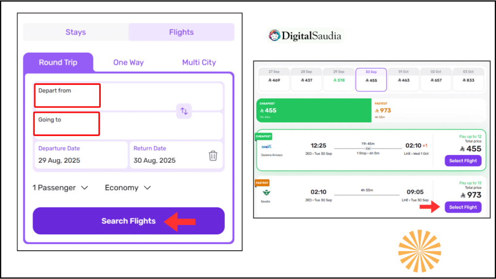 Book Flight on Installment with Almatar